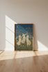 Dancing Goddesses Celestial Wall Art | Moon & Stars Print | Art Nouveau Decor