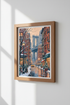 DUMBO Brooklyn Wall Art | Snowy NYC Winter Cityscape | Cozy Holiday Poster