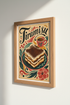 Tiramisu Art Print | Green Kitchen Decor | Modern Foodie Poster