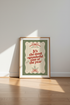 Retro Christmas Wall Art | Most Wonderful Time Print, Sage Green Holiday Decor