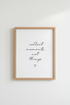 Collect Moments Wall Art | Minimalist Quote Print, Bedroom Decor Aesthetic