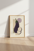 Abstract Eggplant Wall Art Print | Kitchen Dining Decor | Minimalist Botanical Poster