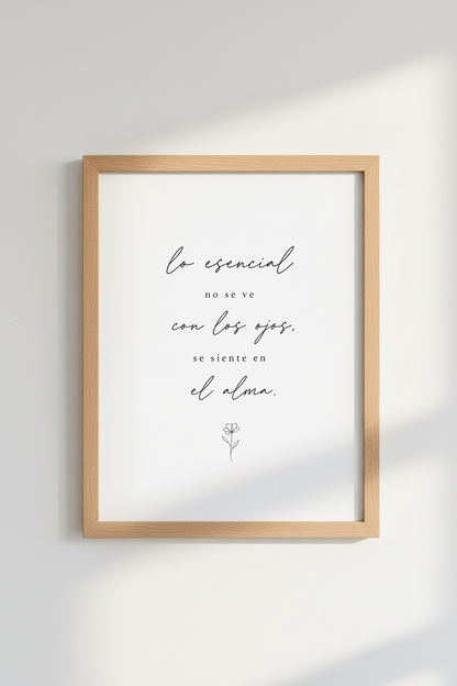 Spanish Quote Wall Art | Minimalist Soul Poster, Bedroom Decor Print