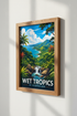 Wet Tropics Queensland Art | Tropical Rainforest Decor, Australia Travel Poster