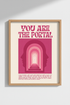 Retro Spiritual Wall Art | Pink Aura Portal Poster, Modern Psychedelic Room Decor