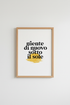 Italian Quote Wall Art | Yellow Sun Typography Print, Mediterranean Home Decor