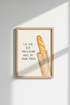 Watercolor French bakery Wall Art Print | Kitchen Decor | Cozy Poster