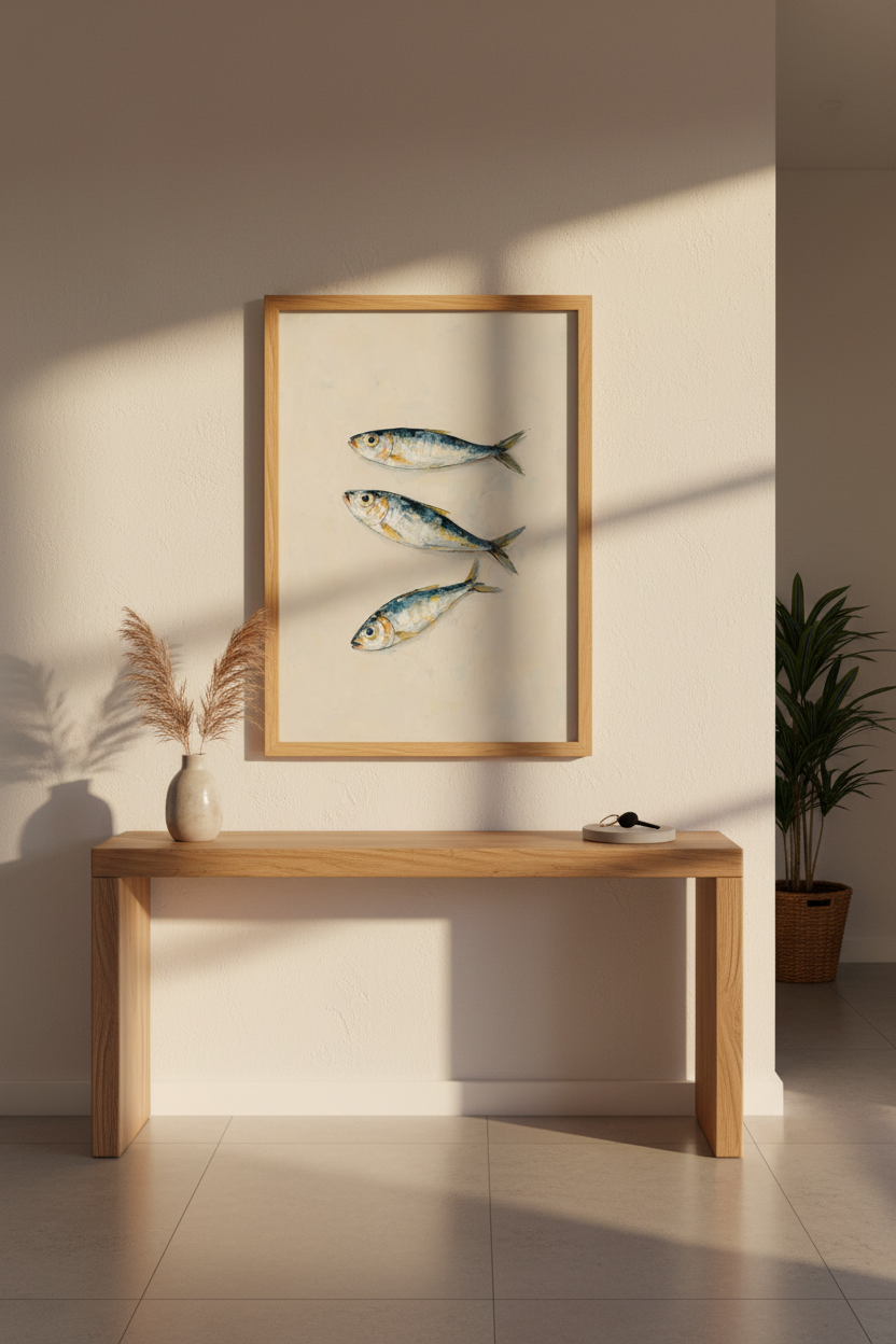 Impressionist Fish Wall Art Print | Coastal Home Decor | Oceanic Poster