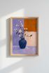 Modern Floral Wall Art Print | Living Room Decor | Abstract Poster