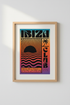 Ibiza Sunset Wall Art | Retro Club Series Poster, Vibrant Bedroom Decor