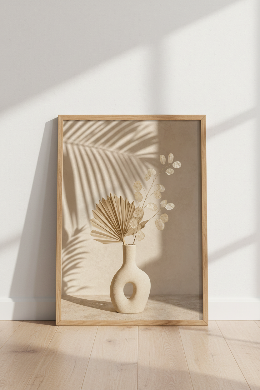 Boho wall art print | Living Room Decor | Neutral Aesthetic Poster