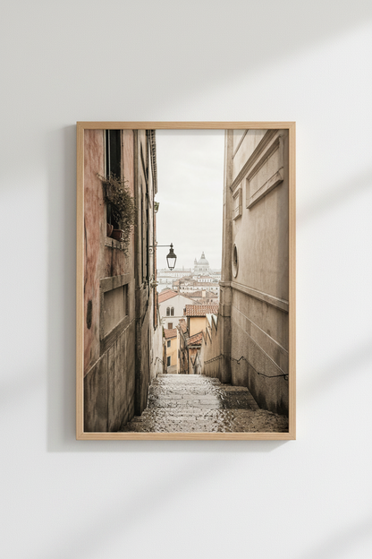 Venice Italy Street Photography | Warm Neutral Architecture, Living Room Decor
