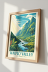 Waipio Valley Hawaii Wall Art | Tropical Nature Poster, Coastal Home Decor