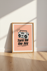 Retro Boombox Wall Art Print | Music Studio Decor | Turn Up The Joy Poster