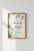 Find Beauty in the Little Things Wall Art | Sage Green Leaf Print | Boho Poster