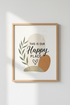 This Is Our Happy Place Wall Art | Neutral Boho Decor | Terracotta Poster