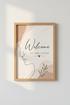 Welcome to the Salon Wall Art | Neutral Boho Line Art Decor | Beauty Poster
