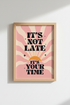 Retro Positive Quote Wall Art | Groovy Sunbeam Poster, Dorm & Office Decor