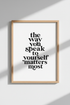 Mental Health Quote Wall Art | Minimalist Black & White Typography, Office Decor