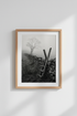 Dark Moody Landscape Print | Black and White Countryside Wall Art, Foggy Nature Poster