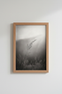 Zen Nature Wall Art | Minimalist Black & White Grass Print, Serene Bedroom Poster