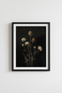 Moody Thistle Botanical Wall Art | Dark Academia Floral | Vintage Gothic Poster