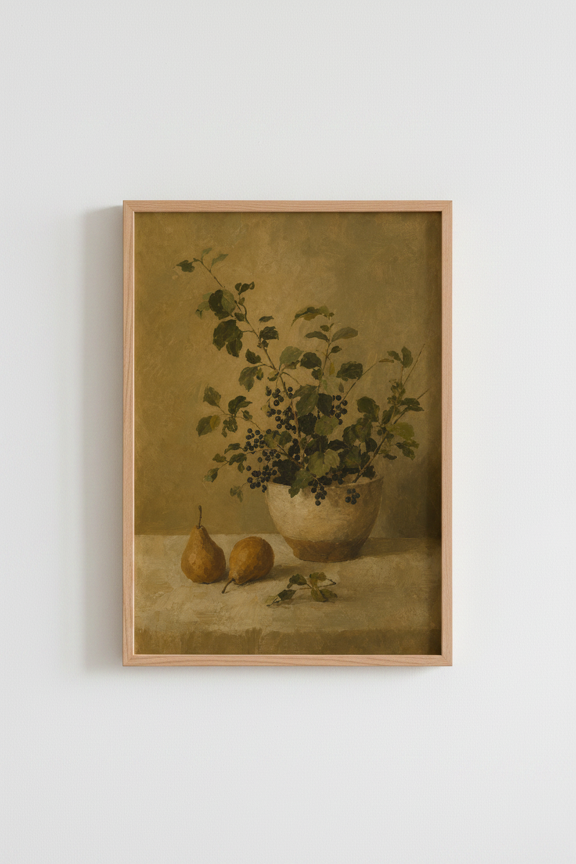 Classic still life Wall Art Print | Living Room Decor | Vintage Poster