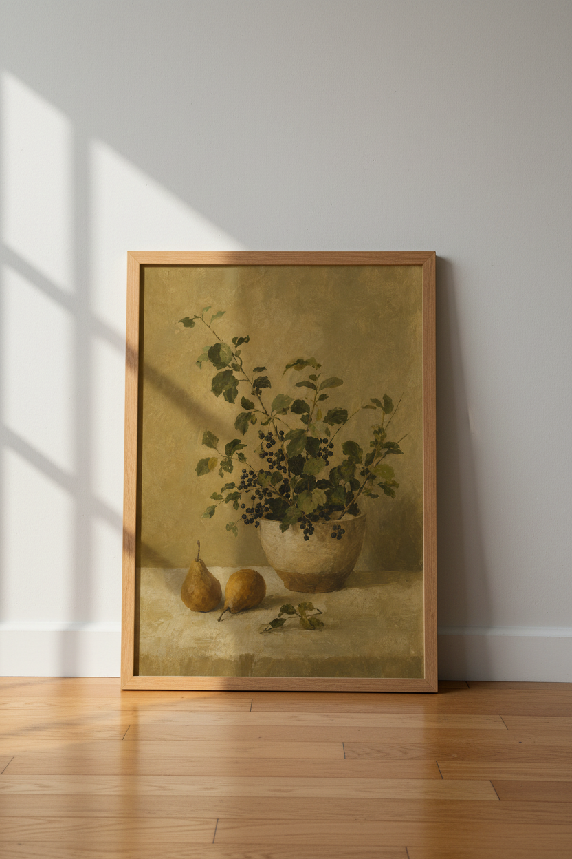 Classic still life Wall Art Print | Living Room Decor | Vintage Poster