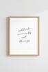 Collect Moments Not Things Wall Art Print | Bedroom Decor | Minimalist Poster