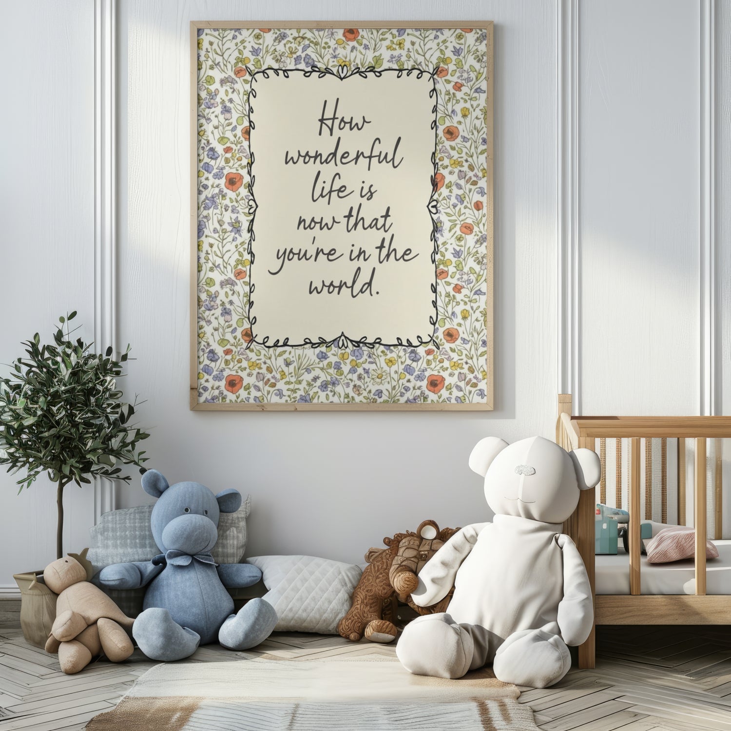 How Wonderful Life Is: Wildflower Nursery Art Print