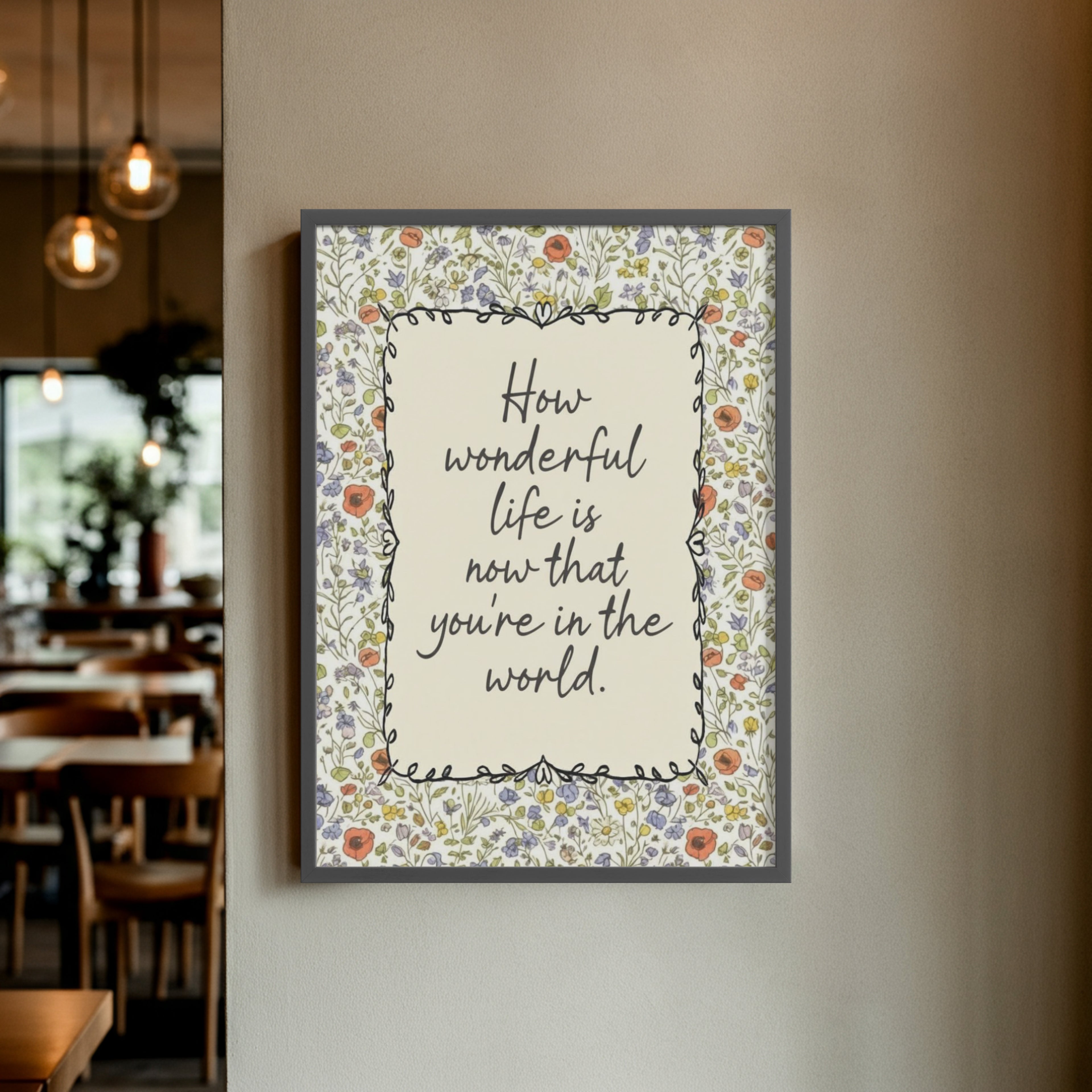 How Wonderful Life Is: Wildflower Nursery Art Print