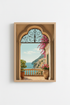 Coastal Wall Art Print | Mediterranean Vibe, Living Room Decor | Seaside Poster