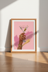 Martini Cocktail Wall Art | Pink Glamour Bar Decor | Preppy Poster