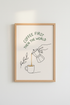 Coffee First Then World Wall Art | Kitchen Decor | Minimalist Poster
