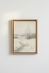 Winter Landscape Oil Painting | Neutral Snow Scene Wall Art, Framed or Digital