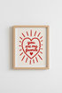 Romantic Wall Art Print | Heartfelt Lettering Decor | Cozy Bedroom Poster