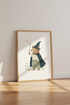 Wizard Bear Wall Art Print | Whimsical Nursery Decor | Celestial Storybook Poster