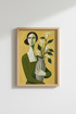 Calla Lily Wall Art Print | Living Room Decor | Abstract Poster