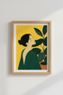 Modern Botanical Wall Art Print | Living Room Decor | Minimalist Poster