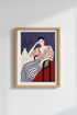 Modern Portrait Wall Art Print | Living Room Decor | Bold Abstract Poster
