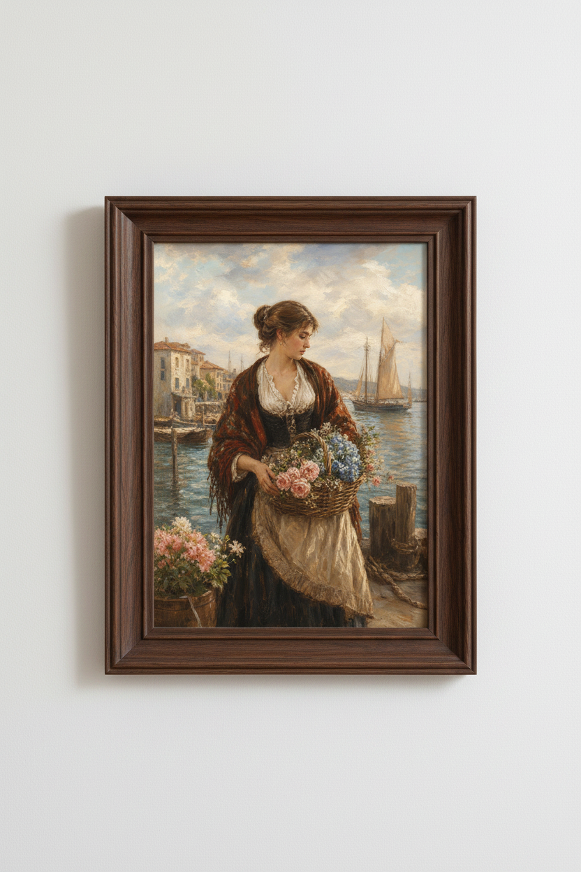 Coastal Portrait | Impressionist Seascape, Soft Pastels, Living Room Decor