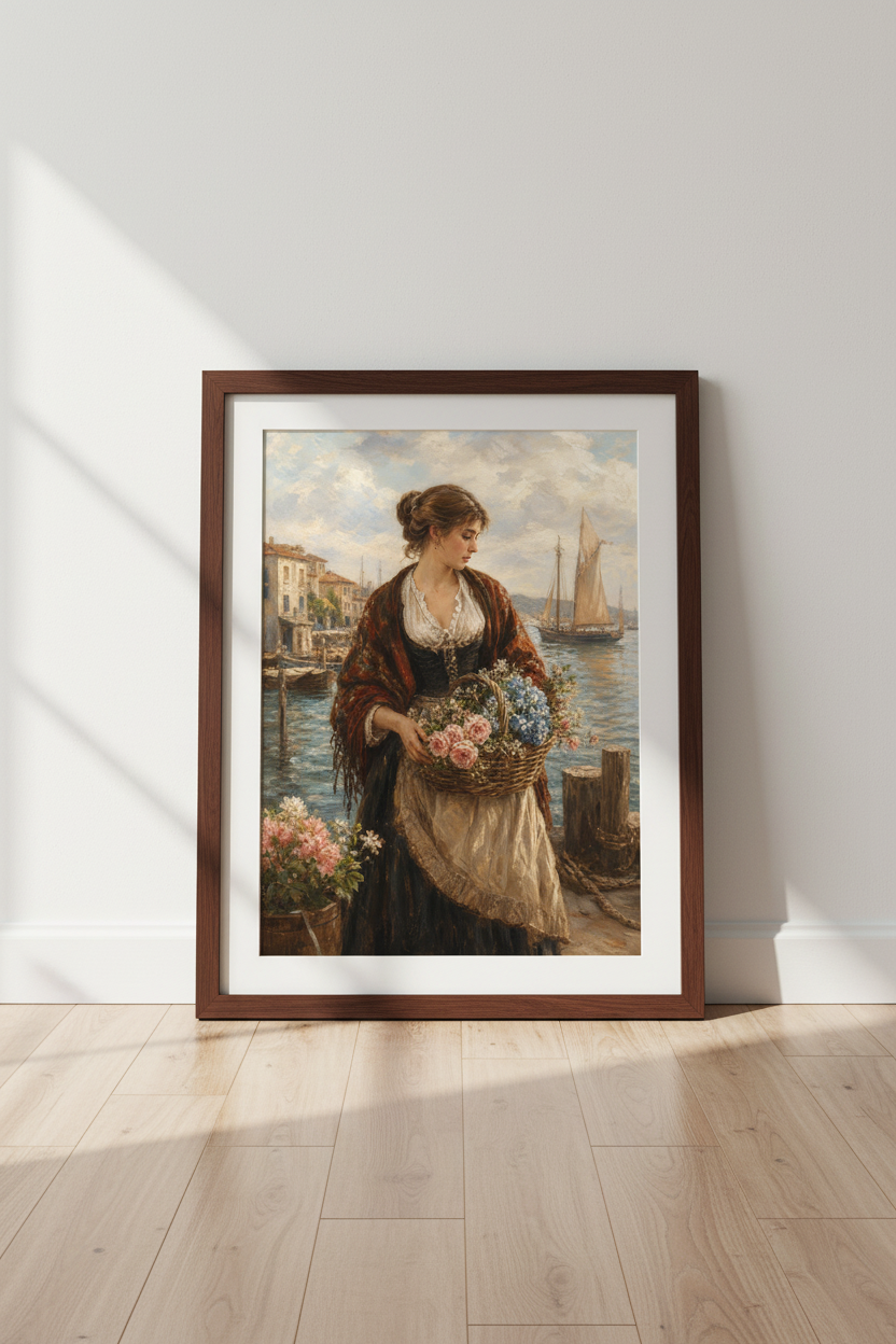 Coastal Portrait | Impressionist Seascape, Soft Pastels, Living Room Decor