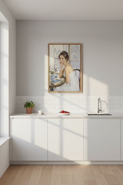 Romantic portrait | Soft pastels, Parisian vibe | Living room decor