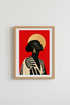 silhouette art | Bold Black & Gold Halo, Living Room Decor