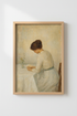Impressionist Reading | Soft Pastels, Living Room Decor