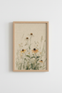 Boho Botanical Wall Art | Watercolor Beige Tones, Living Room Decor