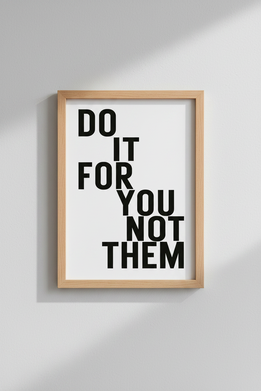 Motivational Quote Wall Art Print | Living Room Decor | Bold Poster