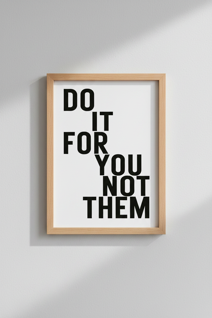 Motivational Quote Wall Art Print | Living Room Decor | Bold Poster