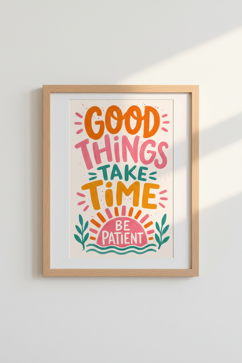Quote Wall Art Print | Colorful Typography Poster, Motivational Office &amp; Dorm Decor