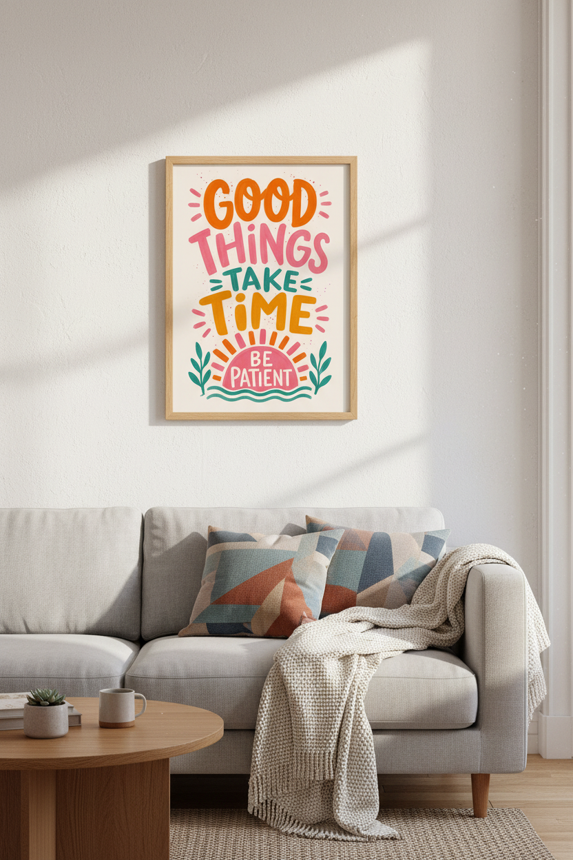 Quote Wall Art Print | Colorful Typography Poster, Motivational Office &amp; Dorm Decor